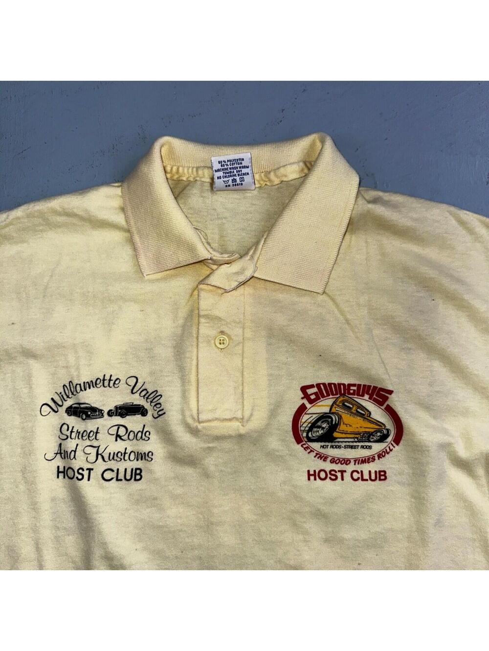 Goodguys Polo Anvil Large VTG T Shirt Cars Hot Rods Cars Corvette Cool Oregon View 6